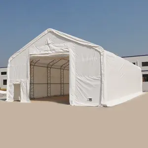 Heavy-Duty 40ft Outdoor PVC Storage Canopy Steel Metal Frame Car Garage Tent with Big Storage for Warehouse and Garages