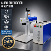 Nouvelle machine de marquage laser à fibre de bonne qualité 20W-100W avec contrôle EZcad et prise en charge AI/DXF pour plastique et métal