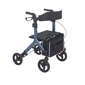 Rollator medis alumunium ringan, Walker dengan dudukan perawatan kesehatan Rollator rehabilitasi untuk orang tua - Product Image 1
