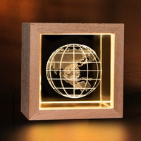 Nouvelle conception de cube en cristal 3D gravé au laser, lampe de nuit en cristal pour la première communion, décoration pour la maison