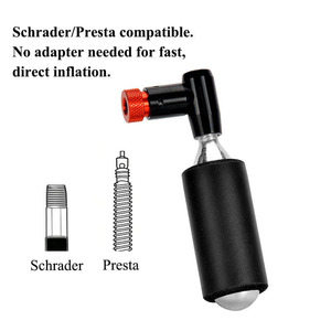 Nouveau gonfleur portable PRO-STAR en aluminium pour vélos, pression >160 PSI, capacité de réservoir 16G, <span class=keywords><strong>valve</strong></span> Schrader/Presta - Product Image 1