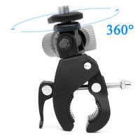 Kampx penjepit gagang stang sepeda motor, dudukan batang Untuk GoPro Hero 13 12 11 10 9 8 7 6 5 Insta 360 DJI