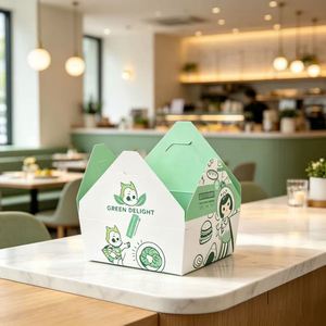 Caja de Embalaje Desechable Personalizada para Comida Rápida, Ensaladas, Pollo Frito y Hamburguesas para Llevar, Venta al Por Mayor - Product Image 1