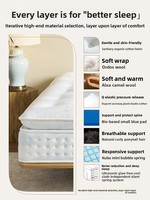 Matelas à ressorts en crin de cheval artisanal, style hôtelier, ultra-doux, 18 mètres, épaisseur 230 mm, tissu tricoté antibactérien