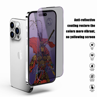 Voor iPhone 17 Air 17 Pro Max Mobiele Telefoons 1 stuk Monkey King Glas Anti Blauw 26 °   Privacy Matte Gehard Glas Telefoonscherm Beschermer