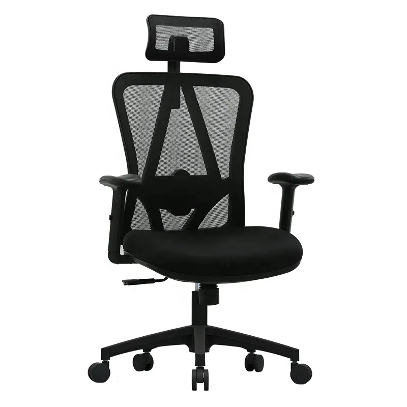Foshan factory best affordable price comfortable design high back drafting office desk chair with headrest