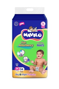 ผลิตภัณฑ์ดูแลเด็กเนวิโล เพลน ผ้าอ้อมเด็ก แพมเพอร์ ขนาดกลาง ออกแบบมาเพื่อความนุ่มนวล สบายผิว ซึมซับได้ดี และเชื่อถือได้ - Product Image 5