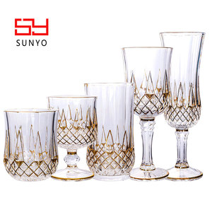 SUNYO Verres à eau potable personnalisés Flûtes à <span class=keywords><strong>champagne</strong></span> italiennes uniques en forme <span class=keywords><strong>de</strong></span> diamant Coupe à vin Ensemble <span class=keywords><strong>de</strong></span> verres à vin rouge en cristal - Product Image 1