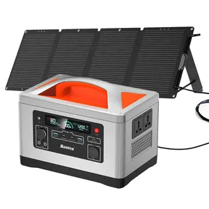 Mini générateur solaire Portable Taiwan 1200W 1000Wh DC lumière pour un salon de 2 chambres