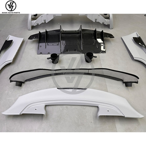 Nouveau kit carrosserie style spécial en fibre de carbone semi-sèche, pare-chocs avant/arrière à visser, pièces automobiles pour 458 Italia Spider 2010-2015 - Product Image 5