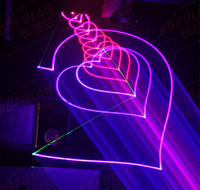 WANRAY OEM RGB Vollfarb-Animations-Laser 3W 5W Laser-Projektor Licht DJ Disco Laser Bühnenbeleuchtung