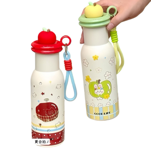 Nouvelle tasse en acier inoxydable 304 de haute qualité pour enfants, motif dessin animé Apple Paradise, pour filles - Product Image 6