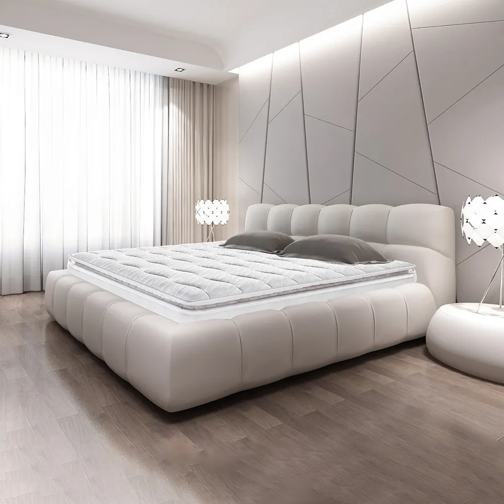 China Hersteller Großhandel Smart Matratze Luxushotels Pillow Top Tasche Feder bett High-End-Matratzen