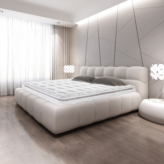 China Manufacturer Wholesale Smart Mattress Luxury Hotels Pillow Top Pocket Spring Bed High End Mattresses