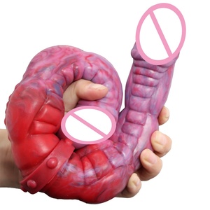 L7030 Double-ended Realistic Penis Long Scorpion Designs Double <b>Dildo</b> Covered with Tendons and Bumps Sex Toy for Lesbian - Product Image 5
