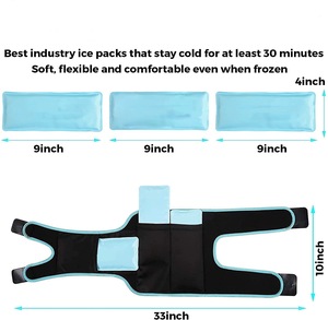 Custom Knee Ice Pack Wrap Cold Hot <strong>Compress</strong> Gel Brace for Knee Arthritis Protection with Pain Relief - Product Image 6
