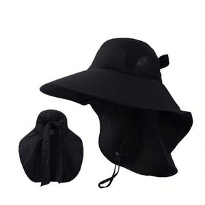 Quick Dry Sun <b>Hat</b> UV Protection Foldable Waterproof Wide Brim Bucket <b>Hats</b> with Neck Flap for Summer Beach Fishing Hiking Gift - Product Image 2