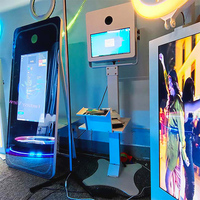 2026 Lampu Cincin LED RGB Aura Ipad Photo Booth Terbaru, Alat Photo Booth Ipad Tanpa Baterai