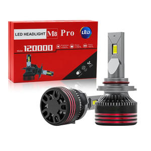 Ampoule de phare de voiture LED M8 Pro 20000lm H4 efficace 12v 130W Blanc H1 H3 6000k 9005 9012 Phares pour Bmw & <span class=keywords><strong>Toyota</strong></span> Faisceau haut et bas - Product Image 1