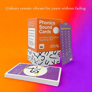 Cartões de Som Fonético Personalizados, Flashcards Educacionais de Aprendizagem de Inglês para Crianças - Product Image 2