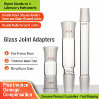Adaptateur de raccordement en verre borosilicate épaissi 24/29 pour laboratoire chimique, OEM, vente en gros