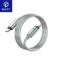 GULFY kabel pengisian daya cepat, kabel Data USB pengisi daya Cepat Tipe C ke Tipe C PD 60W 30W untuk MacBook IPad iphone