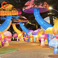 Champignon gonflable géant pour la publicité et la décoration d'événements, décorations de champignons colorés pour l'extérieur