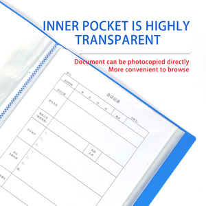 Trong suốt PVC PP nhựa cuốn sách tổ chức tùy chỉnh A4 hộp tập tin nhiều trang Túi hiển thị rõ ràng cho các trường học y tế tập tin - Product Image 5