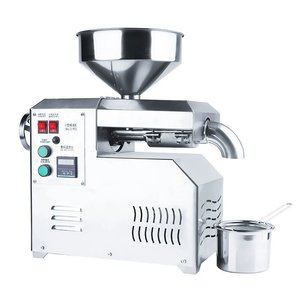 वाणिज्यिक इलेक्ट्रिक नारियल बादाम तेल प्रेस मशीन पूर्ण स्वचालित नई 304 स्टेनलेस स्टील 7 kg/h क्षमता उच्च उपज - Product Image 2