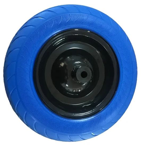 Roues anti-crevaison en mousse PU 360 mm 3.50-8 de 14 pouces, pneus de brouette anti-crevaison <span class=keywords><strong>avec</strong></span> roulements à billes et jantes métalliques, directement de l'usine - Product Image 3