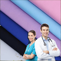Tissu sergé imperméable et résistant au chlore pour uniformes d'infirmières, échantillon gratuit, idéal pour les vêtements médicaux d'extérieur