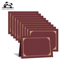 カスタム証明書用紙ホルダー 8.5x11インチ レターサイズ 卒業証書/賞状用 プレミアム金箔証明書ホルダー - Product Image 1