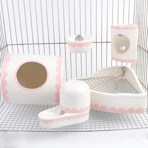 Toyota Totoro — bol à lapin fontaine d'eau, ensemble céramique, cage anti-morsure, bol d'alimentation, toilette de lapin - Product Image 4
