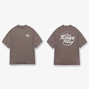 Camiseta personalizada de manga corta de verano Dopa Amine de calle de Color caramelo con estampado de eslogan personalizado de alta calidad - Product Image 2