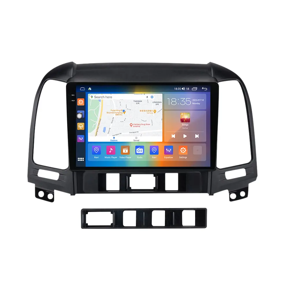 Android 12 Stereo Radio for Hyundai Santa Fe 2006-2012 Car Multimedia player auto electronics systems BT5.1