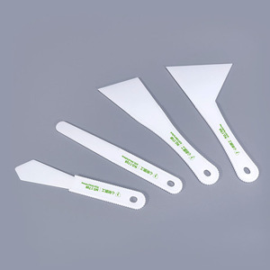 Xinzhi Penggong Plastic Scraper <b>Set</b> 4Pcs Car Film Removal Adhesive <b>Paint</b> Mixing Tool Construction Use - Product Image 1