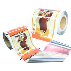 Precio de fábrica Grado alimenticio Aluminio Plástico Embalaje Rollo Película Helado Lolly Stick Bar Pop Moldes Apilable Embalaje Rollo Película - Product Image 1