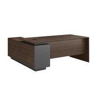 Bureau de direction en MDF convertible en forme de L 2024 - Mobilier de bureau moderne pour PDG/Directeur/Général - Fonctionnalité extensible - Garantie 3 ans