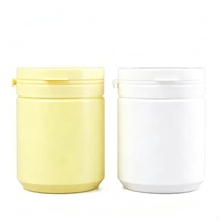 Bouteille en plastique HDPE en gros avec bouchon à anneau de déchirement, pot de stockage portable vide pour pilules, protéines en poudre et capsules