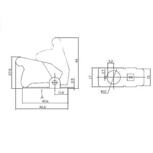 हॉट रोशनी वाली टॉगल स्विच कवर, लॉक 12 वी कार डैशबोर्ड के साथ गर्म रोशनी वाला टॉगल स्विच कवर - Product Image 6