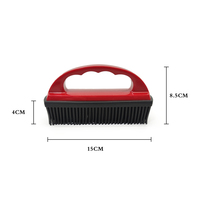 Brosse réutilisable en silicone pour enlever les poils d'animaux |   Grattoir à poils doux pour tapis, canapé et siège de voiture |   Outil de nettoyage des poils de chien et de chat