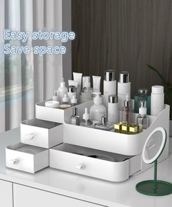 Inthetrend Multi-color Square PP Plastic Modern Eco-Friendly Large Capacity Home Cosmetic Makeup Organizer with <b>Drawers</b> - Product Image 3