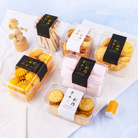Boîte à dessert Tiramisu transparente de différentes tailles, populaire, emballage Tiramisu directement de l'usine, conteneur en plastique pour biscuits et gâteaux
