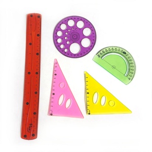 Juego de 5 Reglas Flexibles de PVC Transparente de 30 cm, con Gradiente, para Material Escolar, Hogar u Oficina, Venta al Por Mayor - Product Image 3