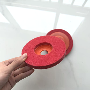 แผ่นขัดขนแกะขนาด 115 มม. สำหรับขัดเงาสแตนเลส เครื่องมือขัดแบบใช้ใยขัด - Product Image 1