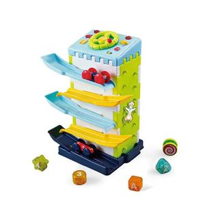 Casa <span class=keywords><strong>de</strong></span> Juegos con Pista <span class=keywords><strong>de</strong></span> Carreras Multijugador, Juguete Creativo para Niños Pequeños, Rampa para Autos, Tobogán, <span class=keywords><strong>Torre</strong></span> <span class=keywords><strong>de</strong></span> Bolas Rodantes, Juego <span class=keywords><strong>de</strong></span> Combinación con Música - Product Image 1