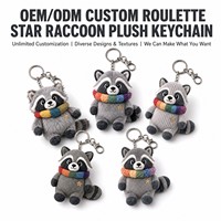 Porte-clés Mascotte en Peluche Élan/Guépard Personnalisé OEM ODM, Breloque de Sac de Vente au Détail, Commande en Gros, Porte-clés Animal Doux, Cadeau Promotionnel
