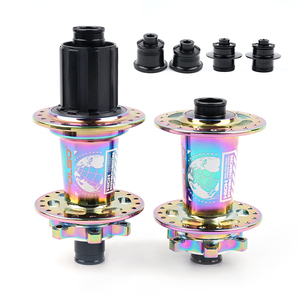 Bujes de freno de disco delantero y trasero de 36 agujeros para <span class=keywords><strong>MTB</strong></span> compatibles con freno de disco de 6 pernos y eje pasante 36 radios buje de disco de Metal para bicicleta - Product Image 5