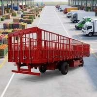 Nouvelle semi-remorque JINFENG 60 tonnes, 3 essieux, 15 m, à double pont, en acier, automatique, à ridelles hautes, pour bétail, avec pneus 12R22.5, robuste