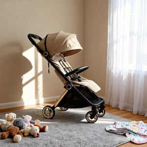 รถเข็นเด็กแบบพับได้ น้ำหนักเบา โครงสร้างอะลูมิเนียมอัลลอยด์ ดีไซน์โดดเด่น รุ่น <span class=keywords><strong>2026</strong></span> EVA Wheels สำหรับเด็กแรกเกิด - Product Image 2